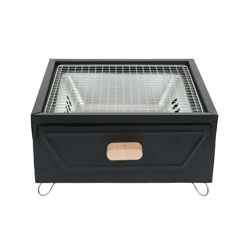 شواية فحم محمولة متعددة الوظائف لطهي الشاي على نار المخيم في الهواء الطلق