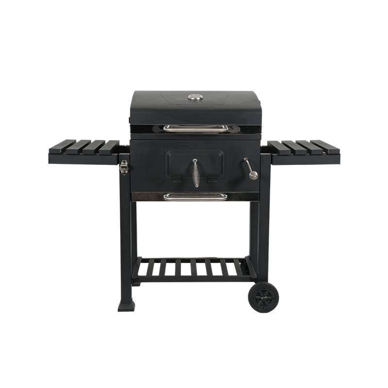 فناء الحديقة عربة على الطراز الأمريكي مدخنة فحم شواية فرن مربع